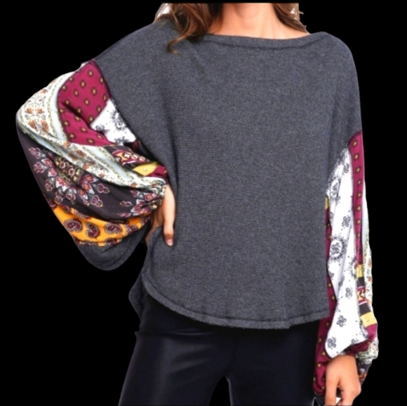 Free people  we the free oversized hippie style waffle shirt. Fits up medium - Picture 6 of 15